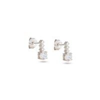 Orecchini Dilvdò Donna Drop Stud in Argento Zircone ORPLOBB